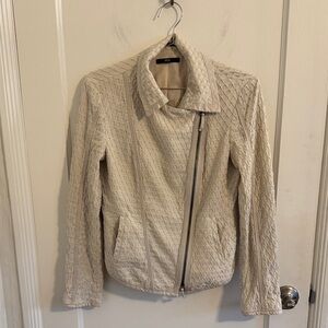 BOSS Hugo Boss Women’s Beige Zip Up Long Sleeved Jacket Size 6